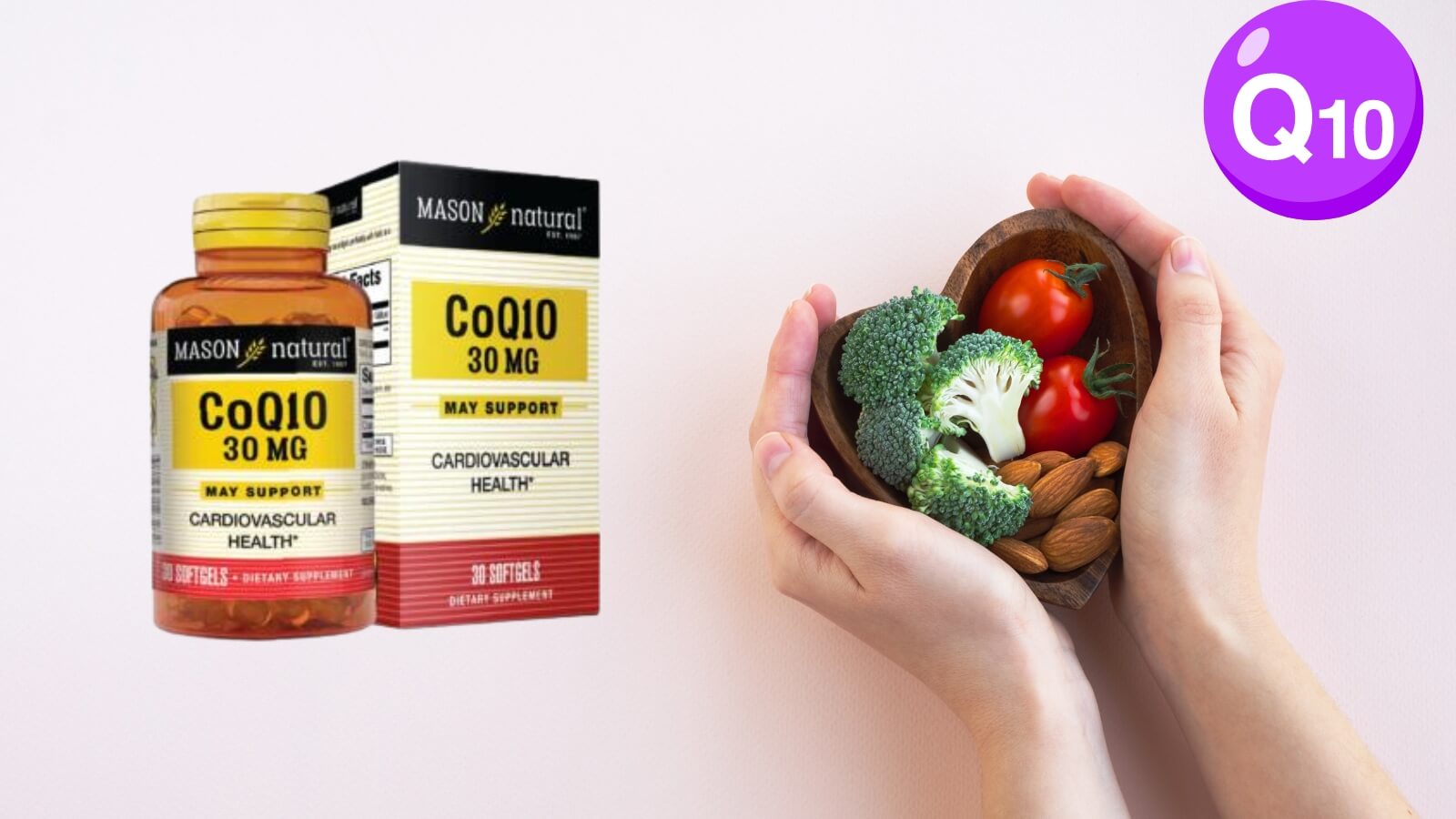 Mason Natural CoQ10 30g &ndash; Hỗ trợ tăng cường sức khỏe tim mạch