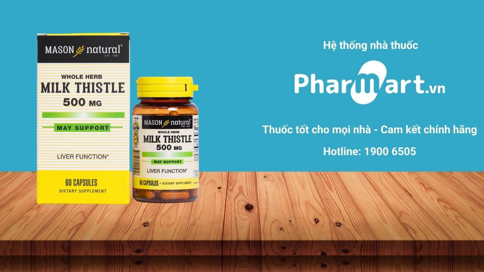 Gi&aacute; của vi&ecirc;n uống Mason Natural Milk Thistle 500mg 