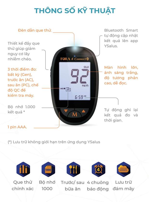 Ch&uacute; th&iacute;ch m&aacute;y đo đa th&ocirc;ng số Fora 6 Connect