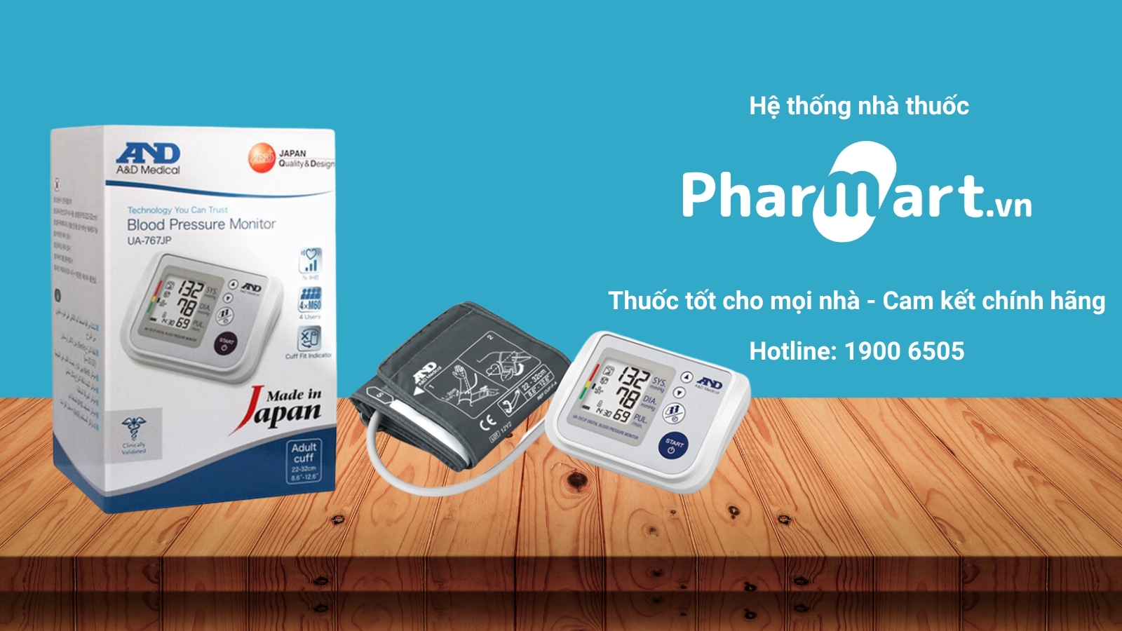 Mua ngay Máy đo huyết áp bắp tay AND UA-767 JP tại Hz888a.com