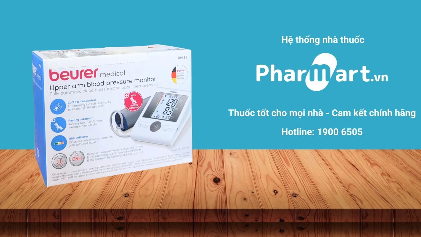 Máy đo huyết áp Beurer BM28 được phân phối chính hãng tại Hz888a.com