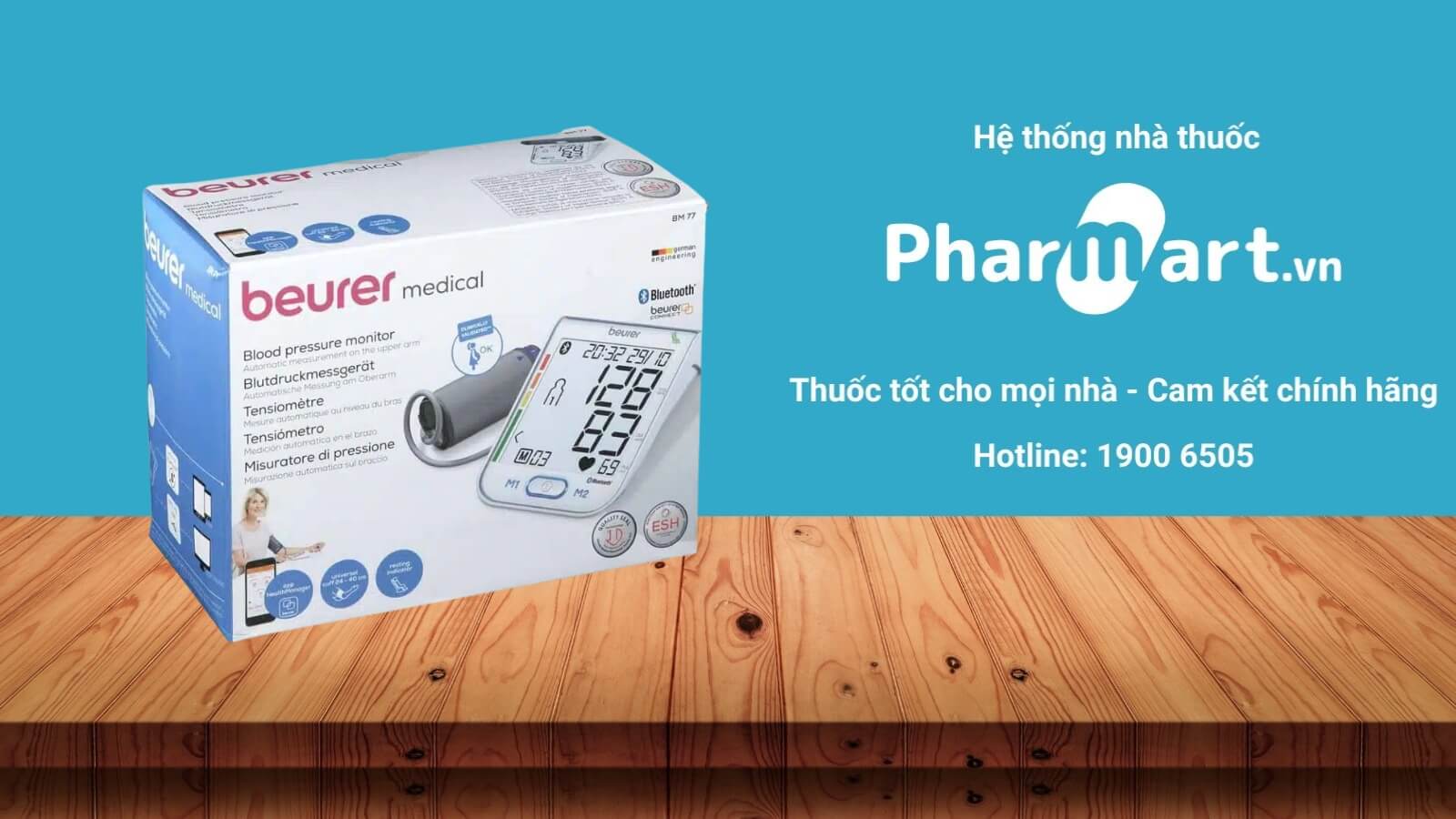 M&aacute;y đo huyết &aacute;p Beurer BM77 được ph&acirc;n phối ch&iacute;nh h&atilde;ng tại Hz888a.com