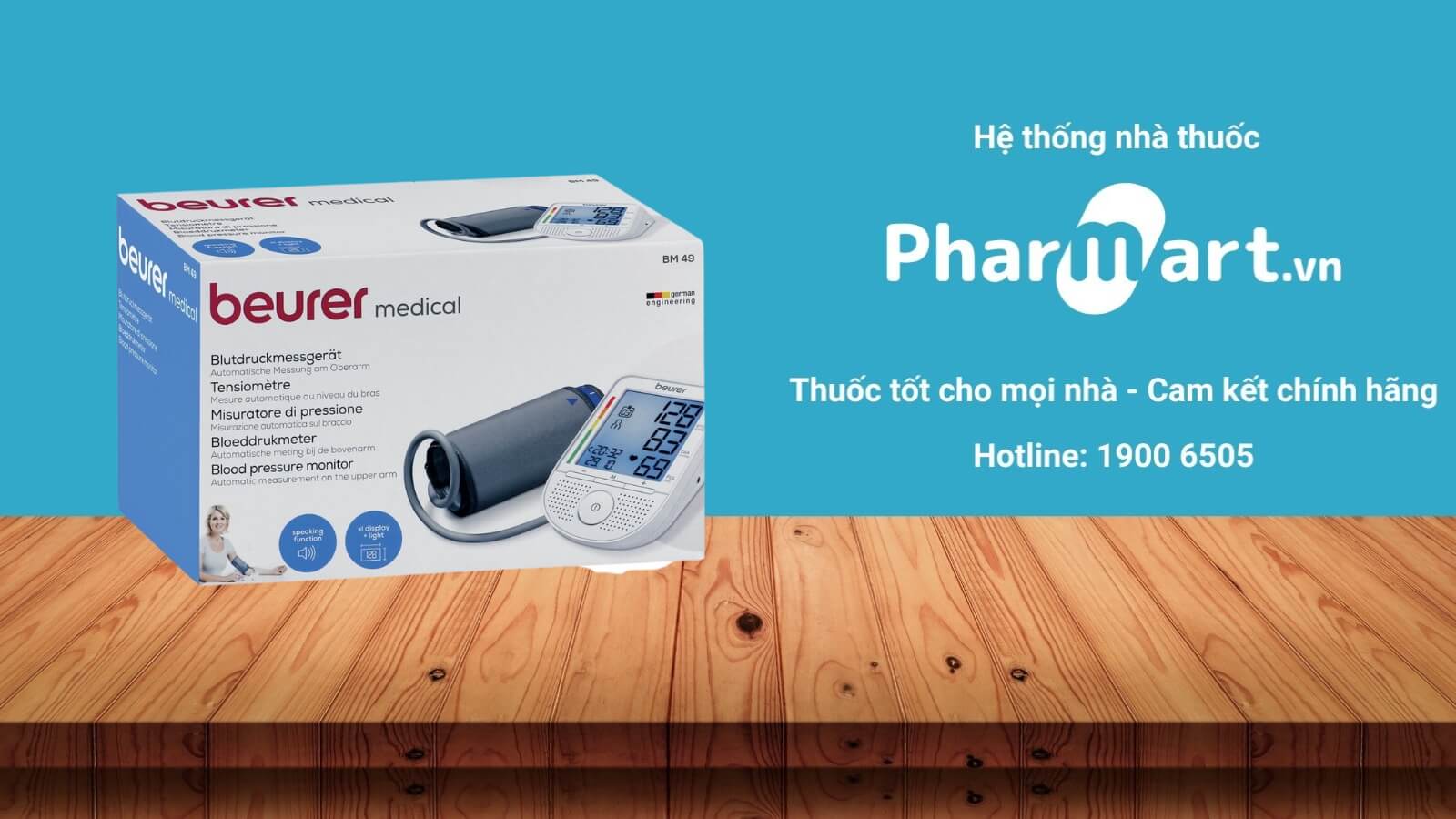 M&aacute;y đo huyết &aacute;p Beurer BM49 được ph&acirc;n phối ch&iacute;nh h&atilde;ng tại HZ888A