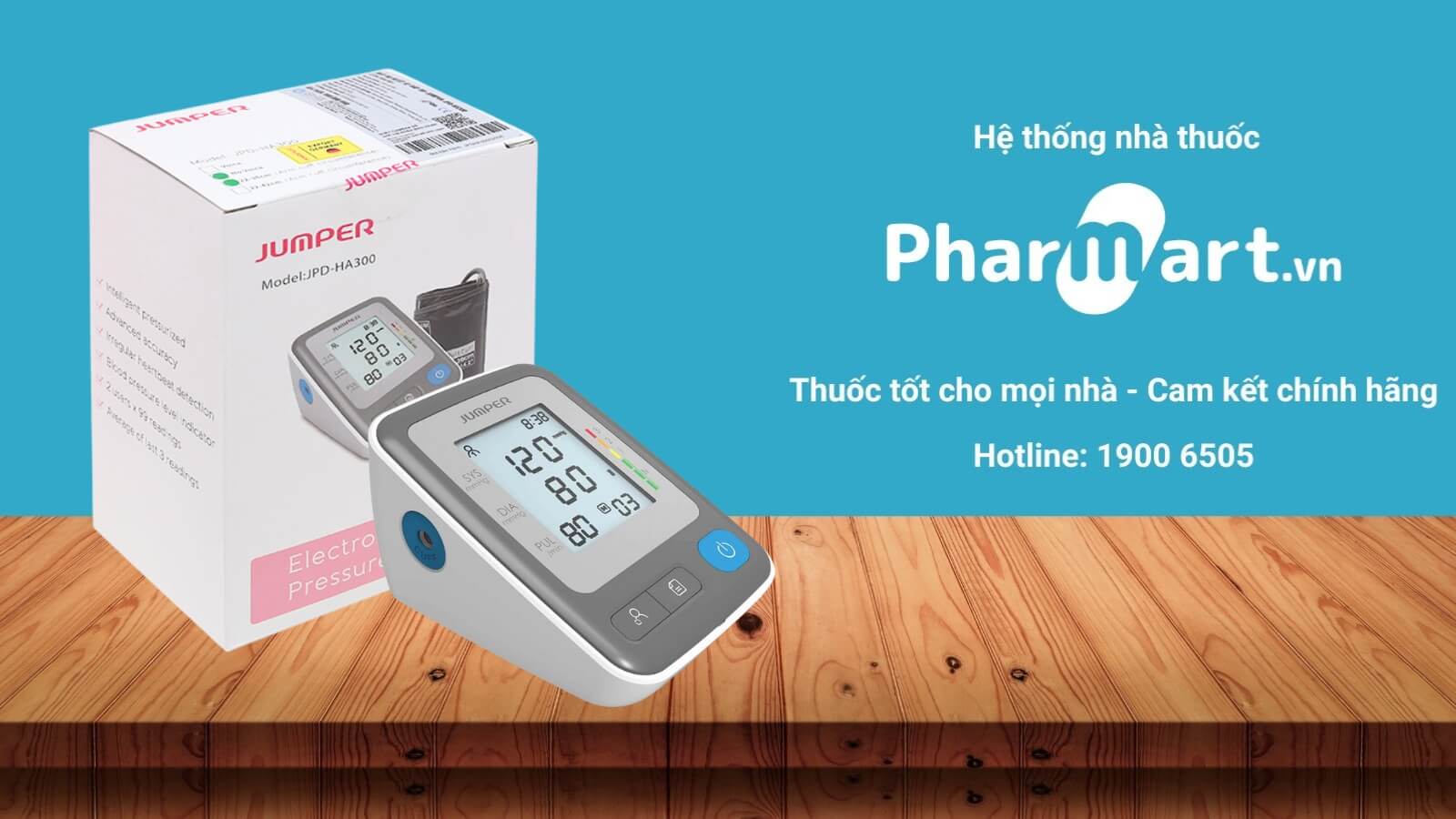 Máy đo huyết áp Jumper JPD HA300 phân phối tại Hz888a.com