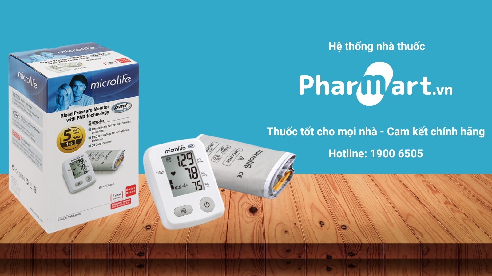 Mua m&aacute;y đo huyết &aacute;p Microlife A2 Classic ch&iacute;nh h&atilde;ng tại Hz888a.com