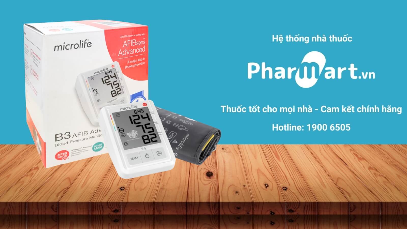 Máy đo huyết áp Microlife B3 AFIB Advanced được phân phối chính hãng tại HZ888A
