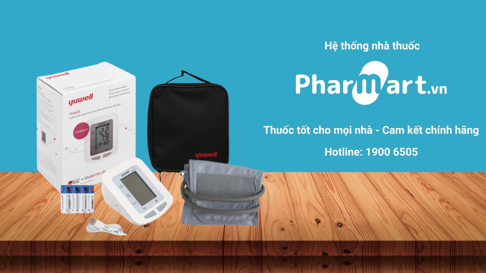 Mua ngay Máy đo huyết áp Yuwell YE660B tại Hz888a.com