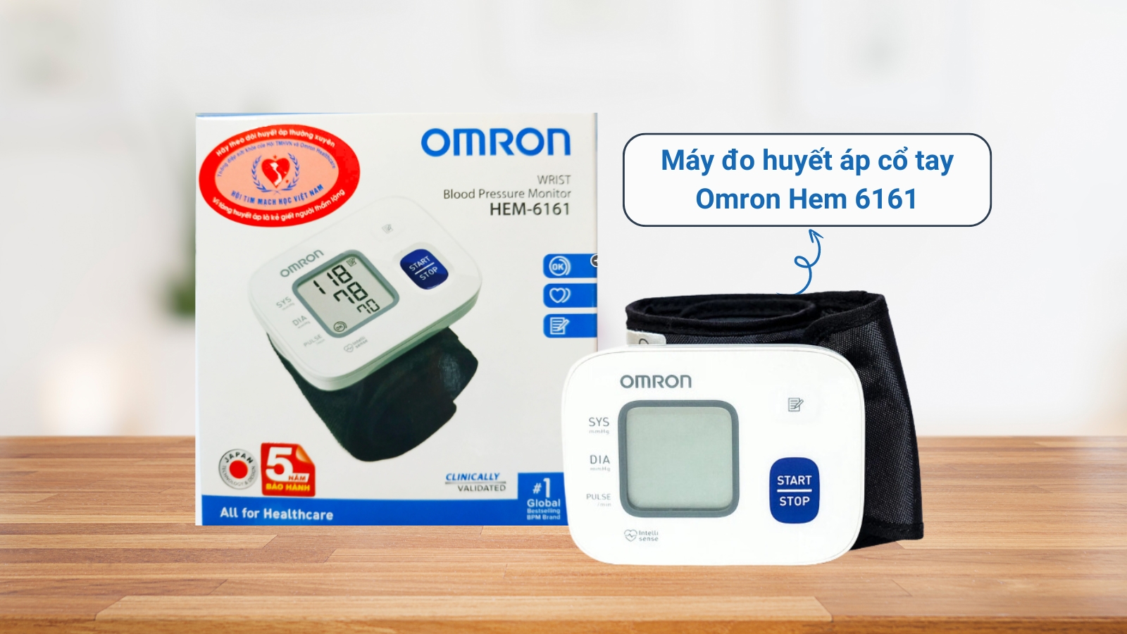 Hộp v&agrave; th&acirc;n m&aacute;y đo huyết &aacute;p Omron HEM 6161