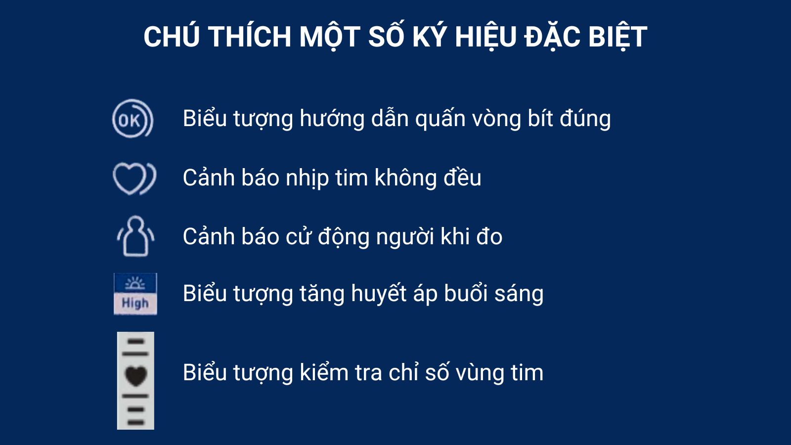 Ch&uacute; th&iacute;ch cảnh b&aacute;o đặc biệt của M&aacute;y đo huyết &aacute;p cổ tay Omron Hem 6232T