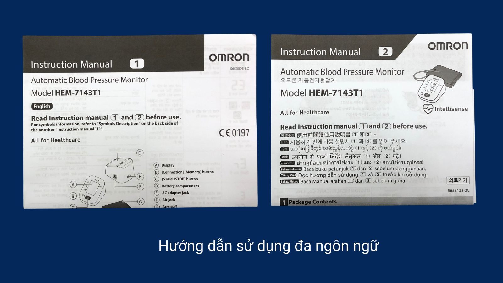 Hướng dẫn sử dụng m&aacute;y đa ng&ocirc;n ngữ, bao gồm cả Tiếng Việt