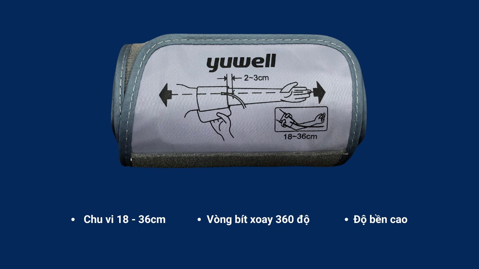 V&ograve;ng b&iacute;t xoay 360 độ gi&uacute;p kết quả đo đảm bảo độ ch&iacute;nh x&aacute;c, tin cậy
