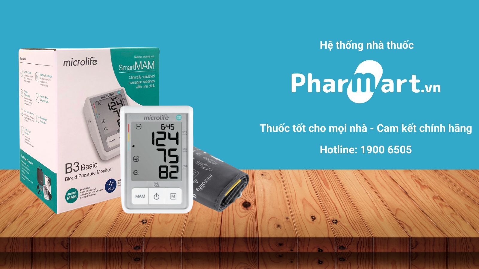 Mua ngay m&aacute;y đo huyết &aacute;p Microlife B3 Basic tại Hz888a.com