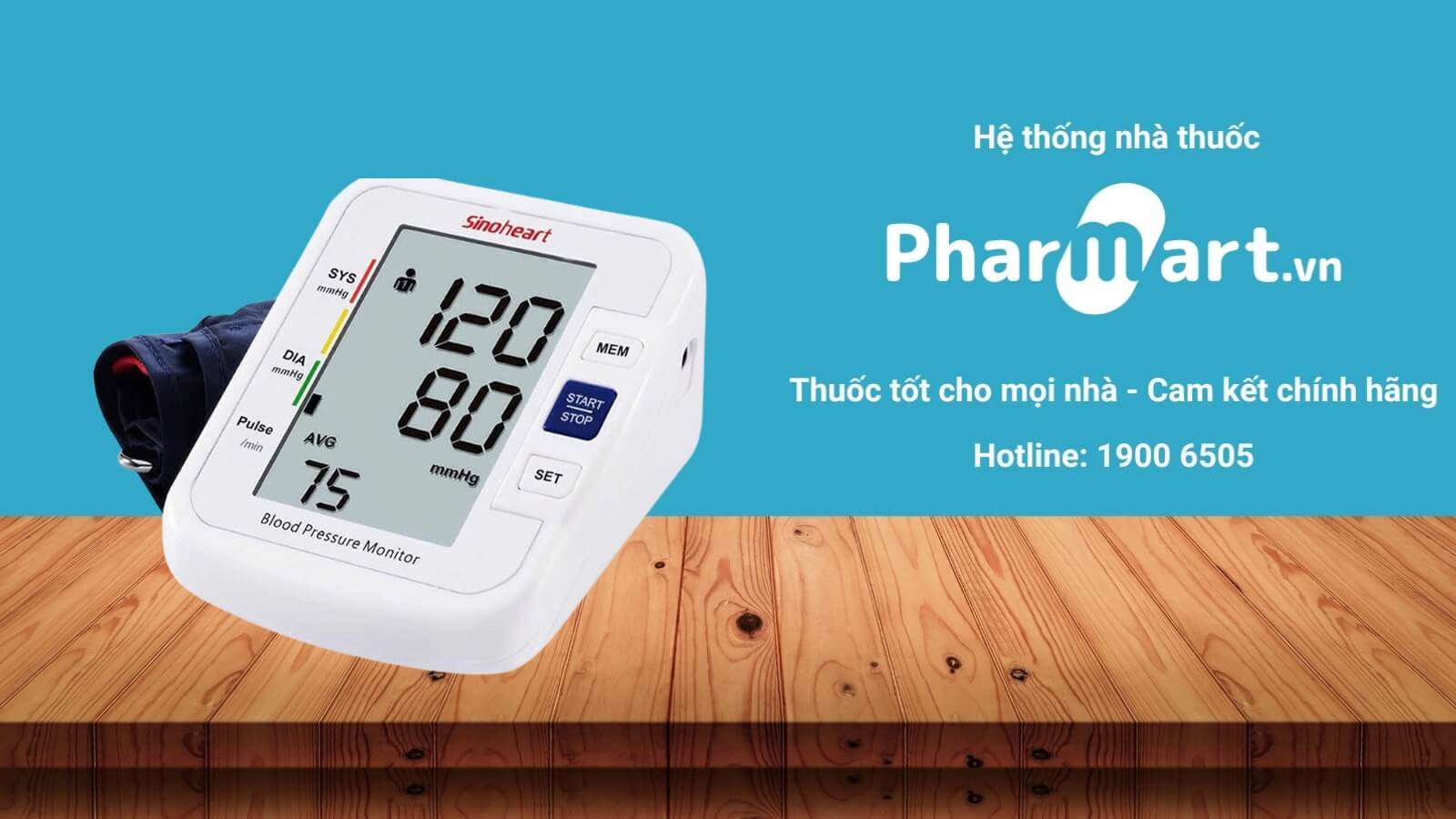 Máy đo huyết áp Sinoheart BA-801 được phân phối chính hãng tại Hz888a.com