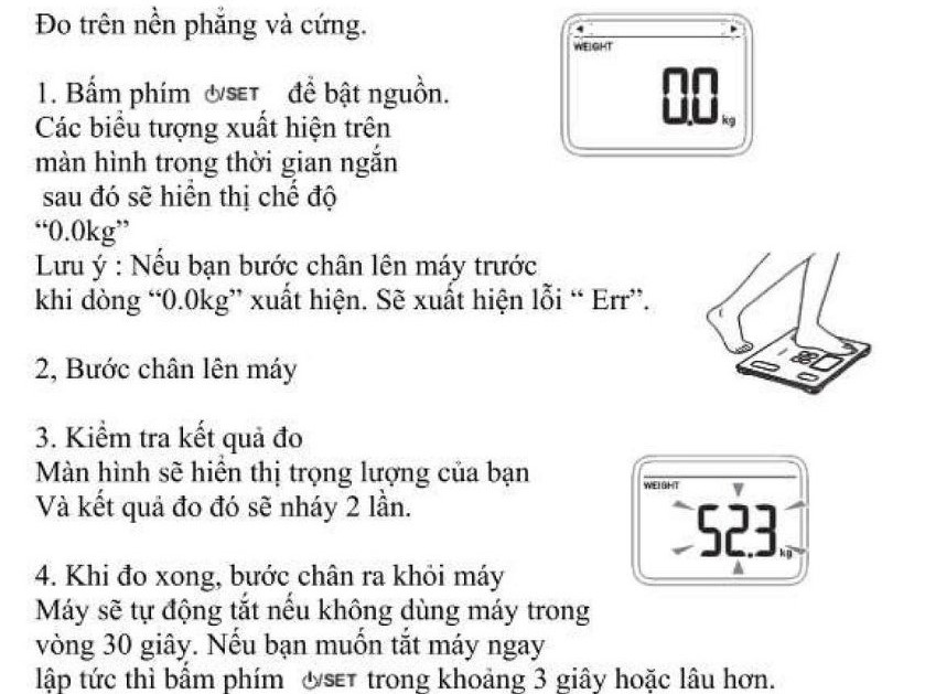 C&aacute;ch đo ri&ecirc;ng trọng lượng cơ thể