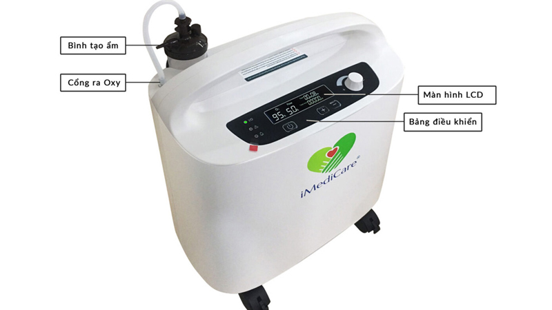 M&aacute;y tạo oxy iMediCare OC-5LS 5 l&iacute;t được nhiều kh&aacute;ch h&agrave;ng tin tưởng chọn mua