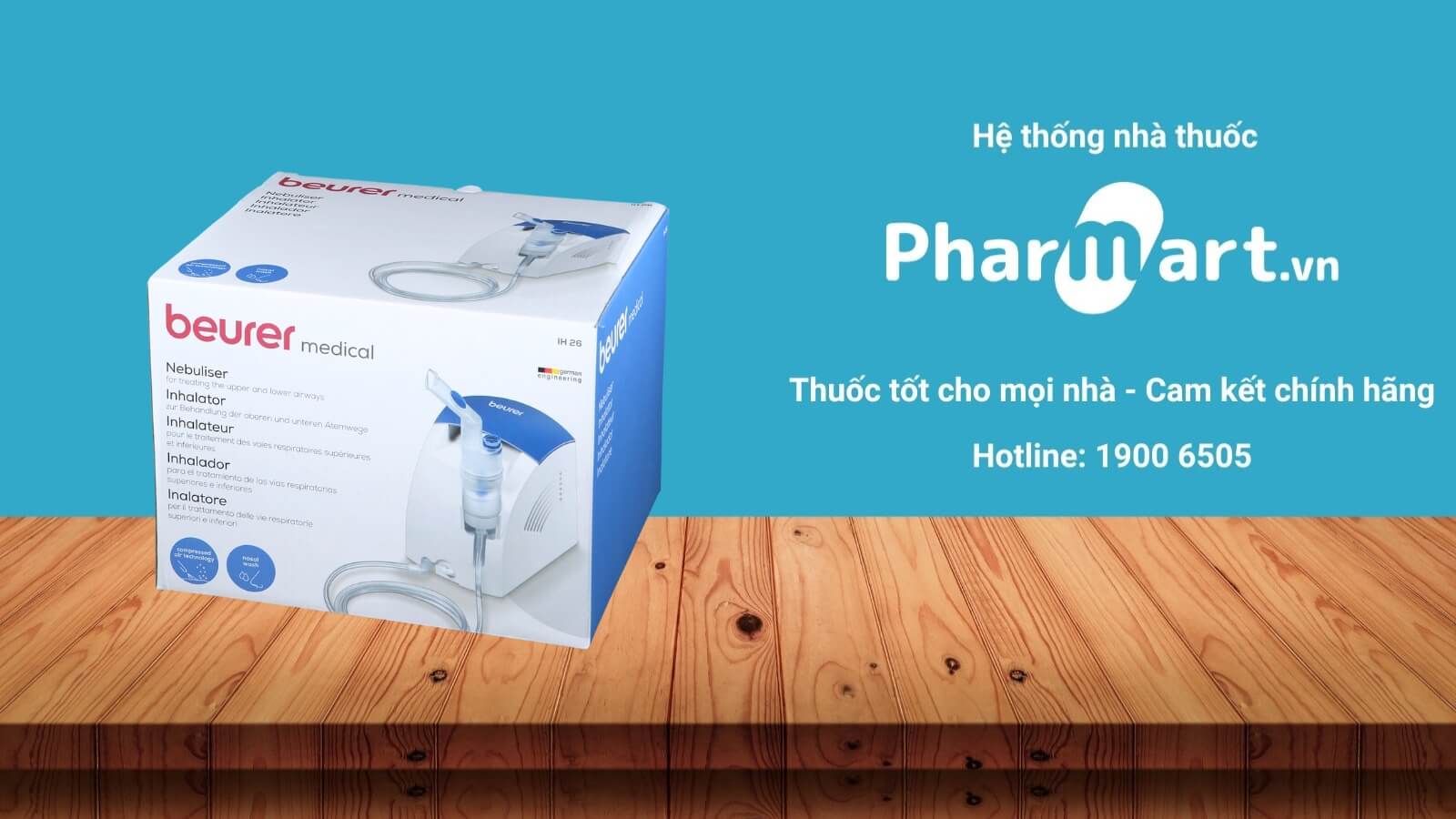 Máy xông mũi họng Beurer IH26 được phân phối chính hãng tại HZ888A
