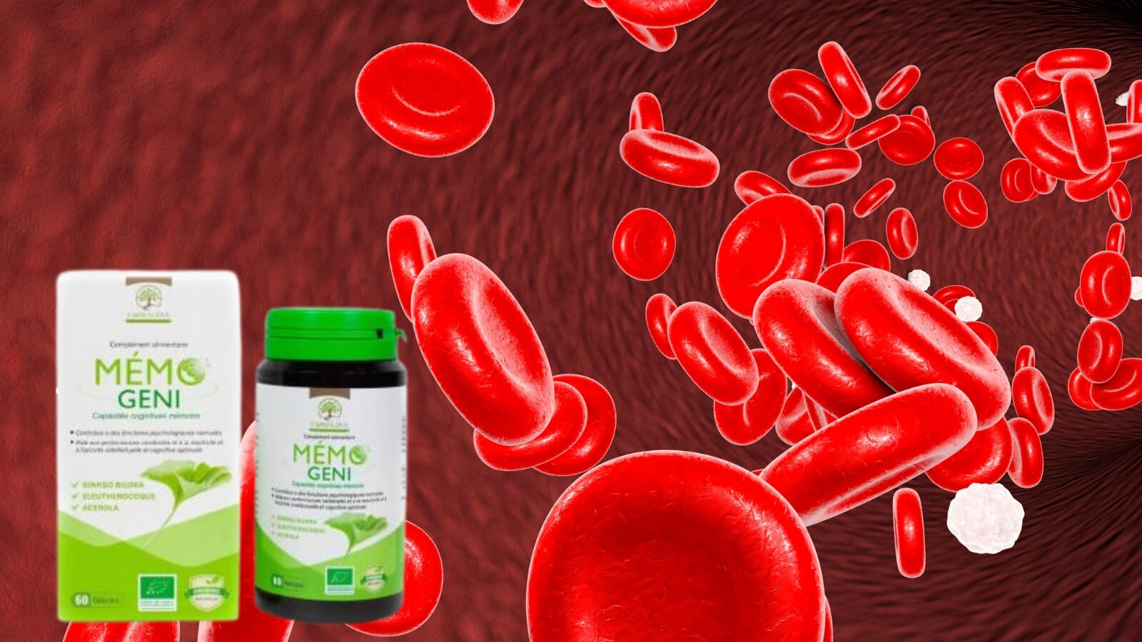 Viên uống Mémo Geni được sản xuất bởi công ty Comalina