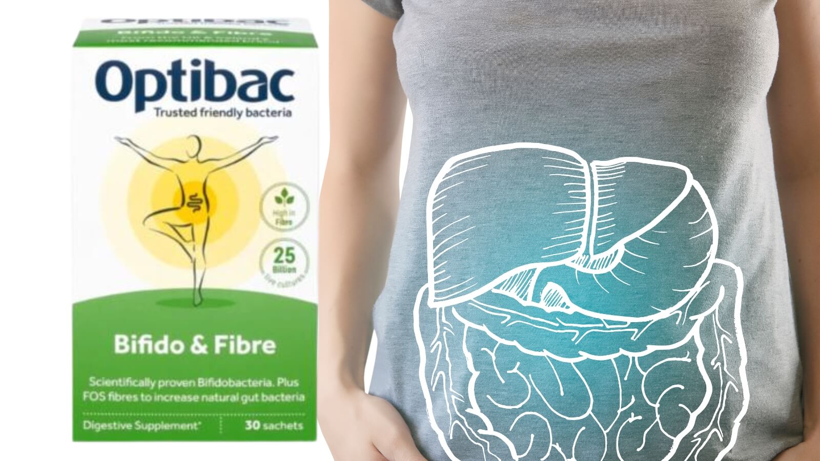 Men OptiBac Probiotics Bifido Fibre giải quyết nhanh ch&oacute;ng t&igrave;nh trạng t&aacute;o b&oacute;n của bạn 