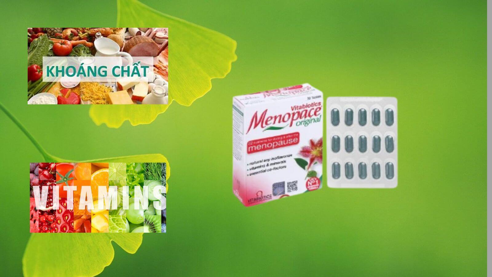    Menopace cung cấp đa vitamin v&agrave; đa kho&aacute;ng chất