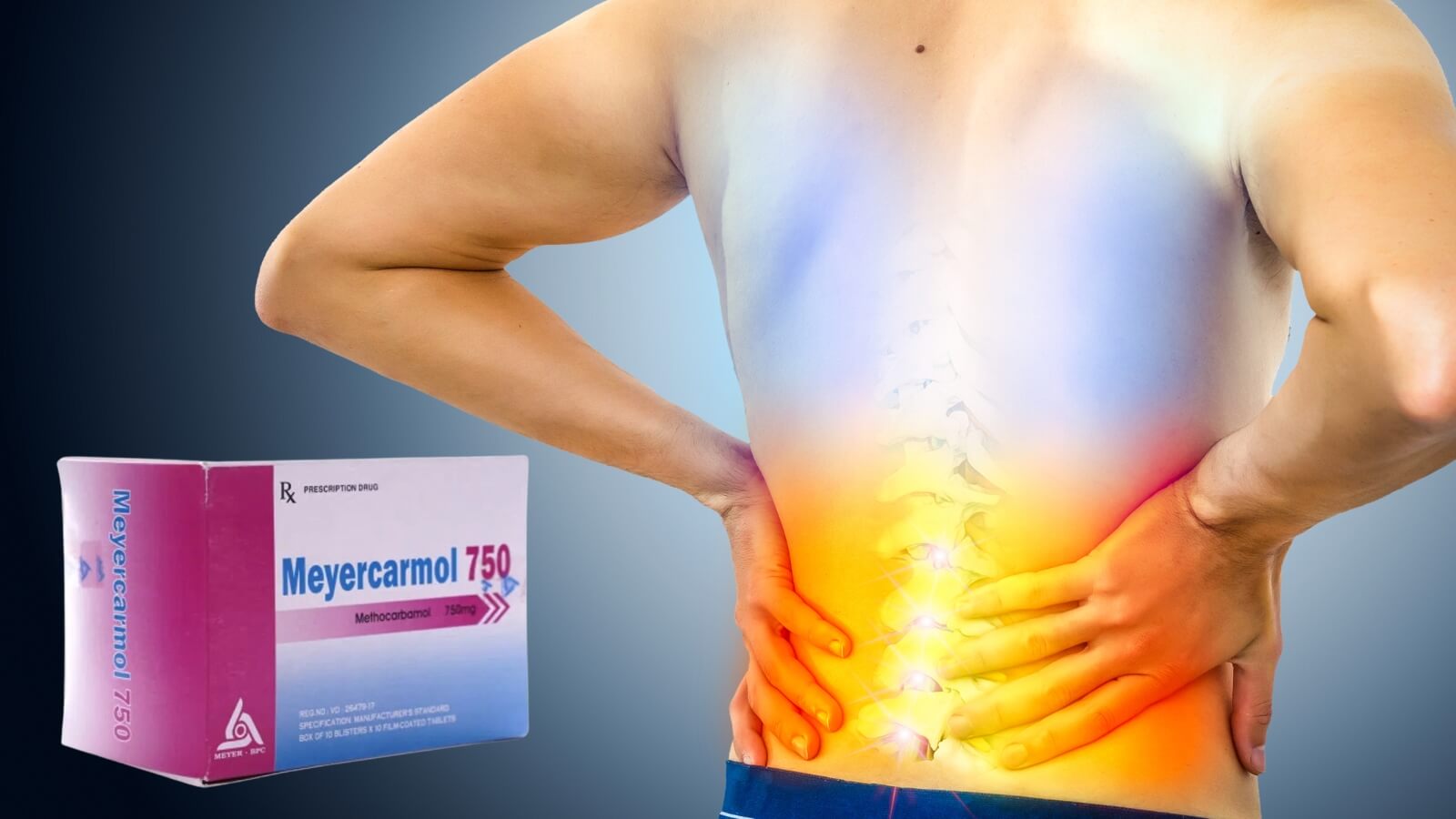 Methocarbamol c&oacute; t&aacute;c dụng giảm co thắt cơ, giảm đau cơ