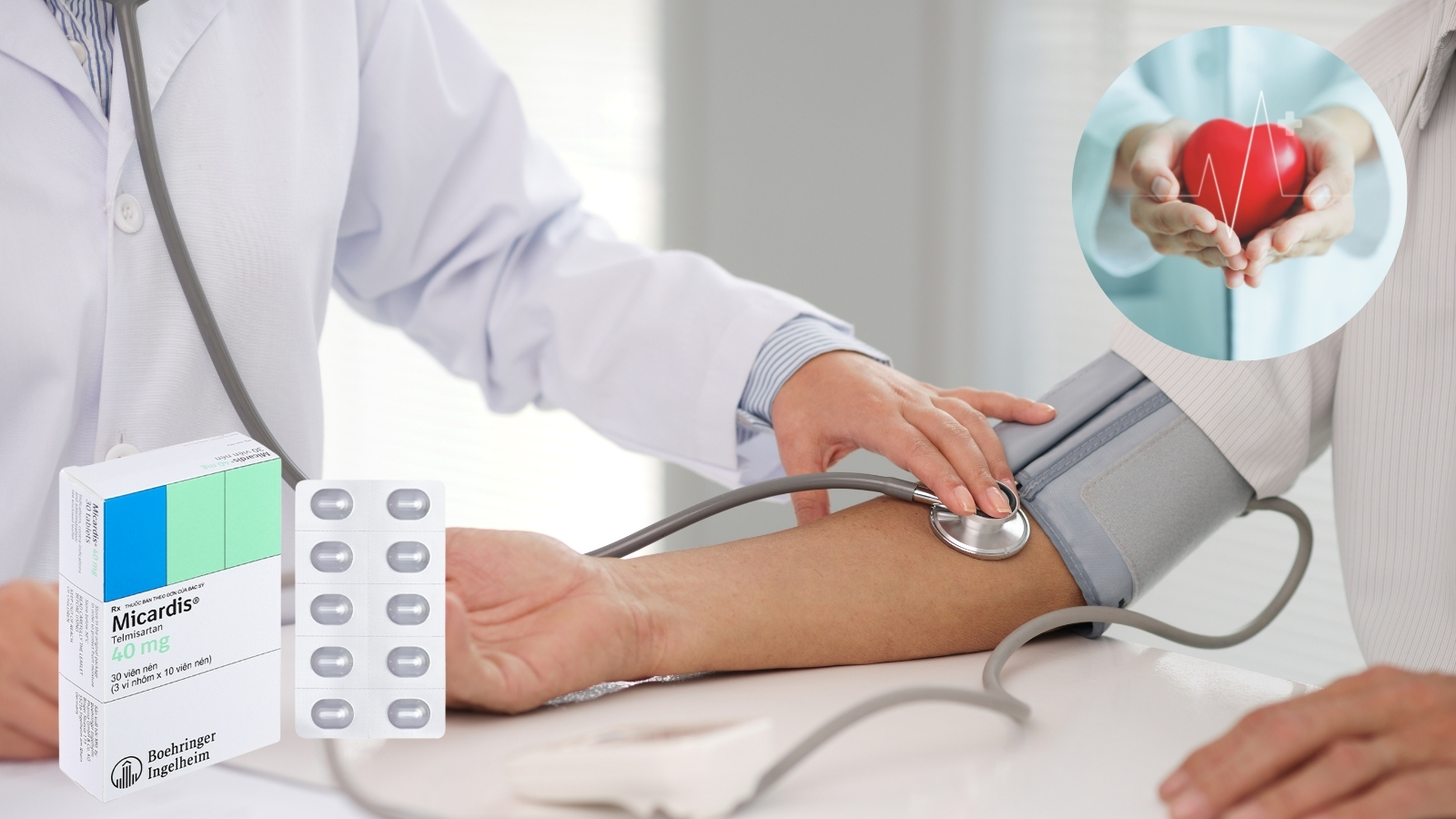 Thuốc gi&uacute;p kiểm so&aacute;t huyết &aacute;p v&agrave; giảm nguy cơ biến chứng tim mạch