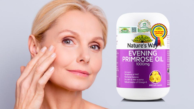 Tinh dầu hoa anh thảo Nature's Way hỗ trợ sức khỏe v&agrave; sắc đẹp phụ nữ