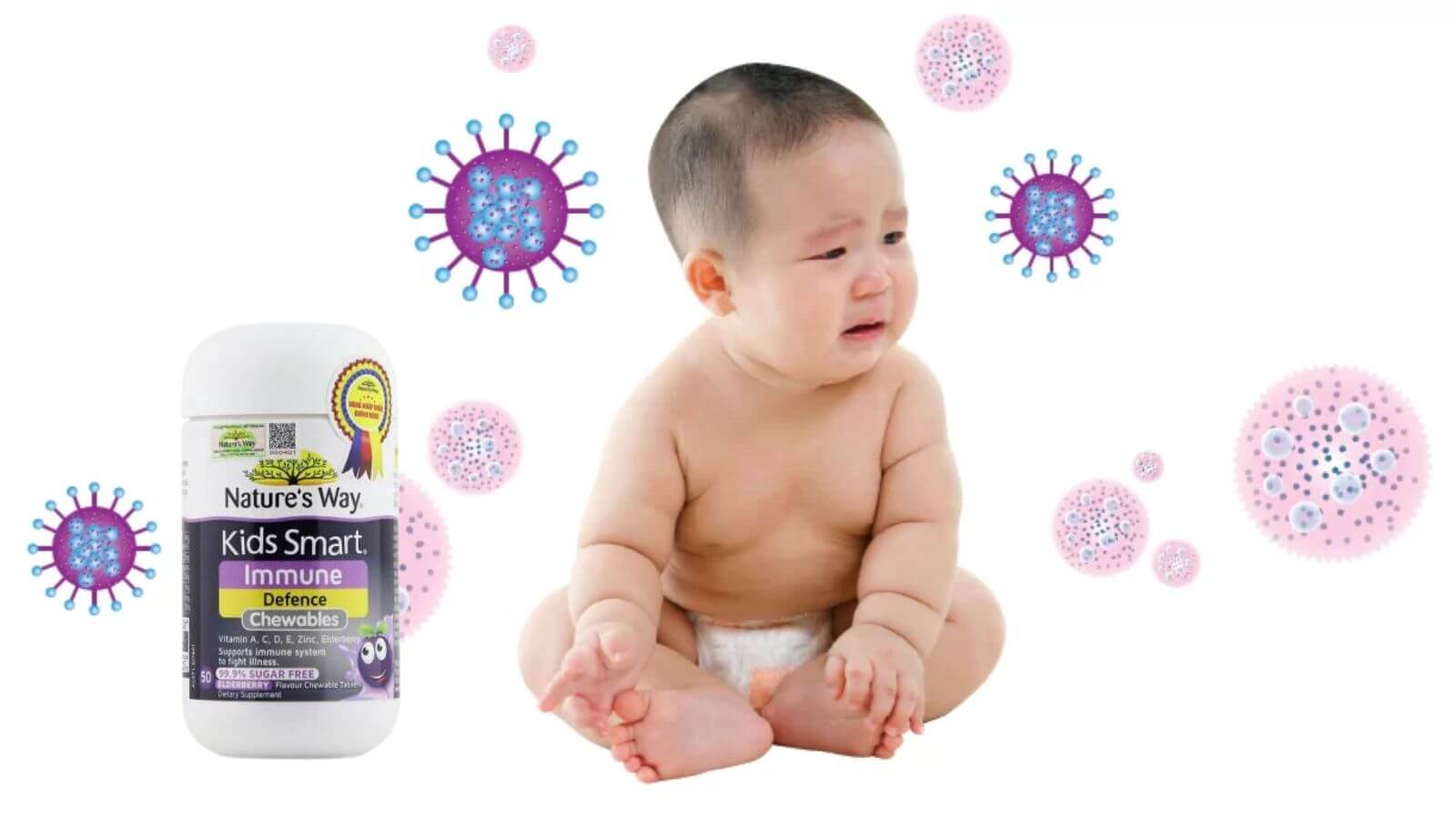 Nature's Way Kids Smart Immune Defence - Tăng cường hệ miễn dịch v&agrave; đề kh&aacute;ng cho trẻ