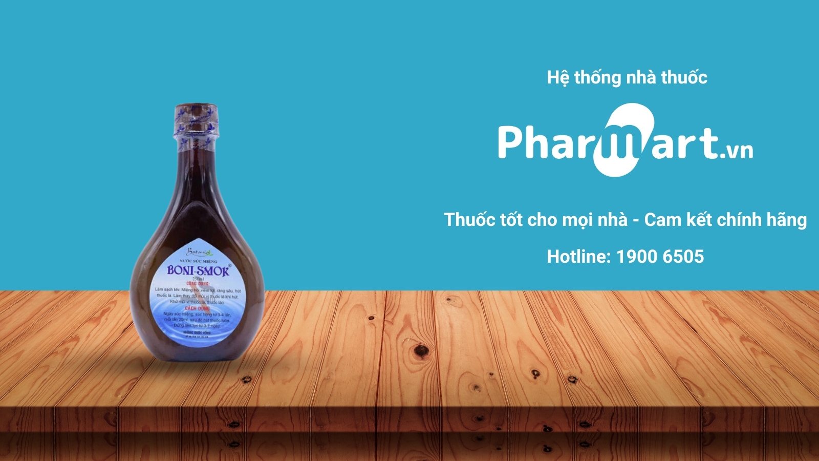 Nước s&uacute;c miệng Boni-Smok