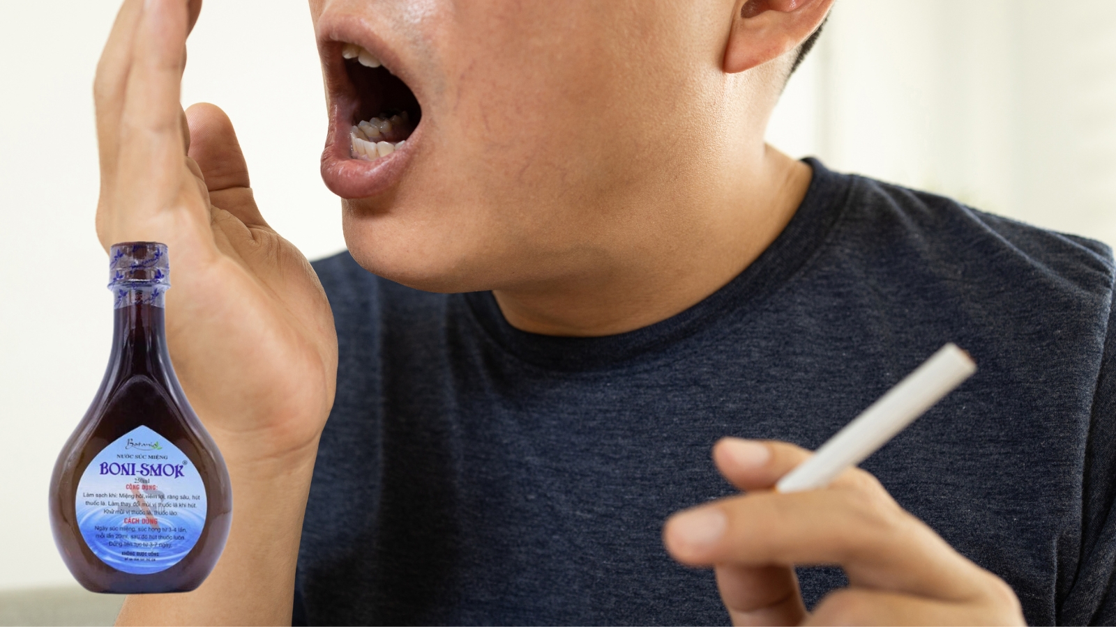 Nước s&uacute;c miệng Boni-Smok