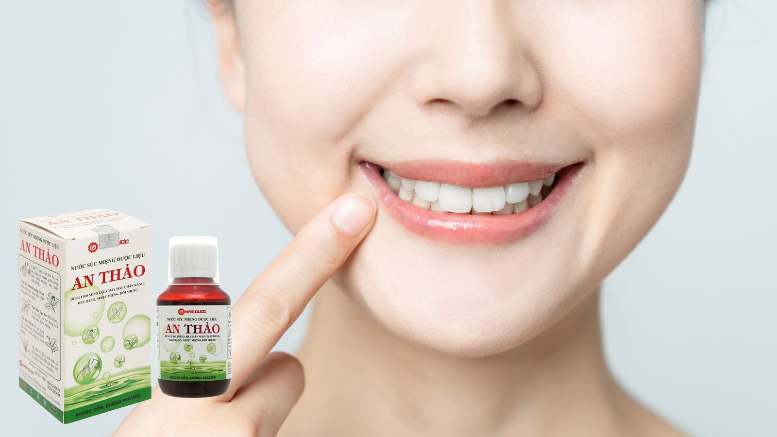 Nước s&uacute;c miệng dược liệu An Thảo
