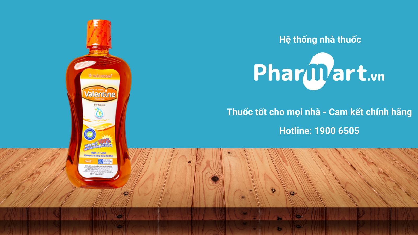 Nước s&uacute;c miệng Valentine đang được b&aacute;n ch&iacute;nh h&atilde;ng tại Nh&agrave; thuốc Hz888a.com