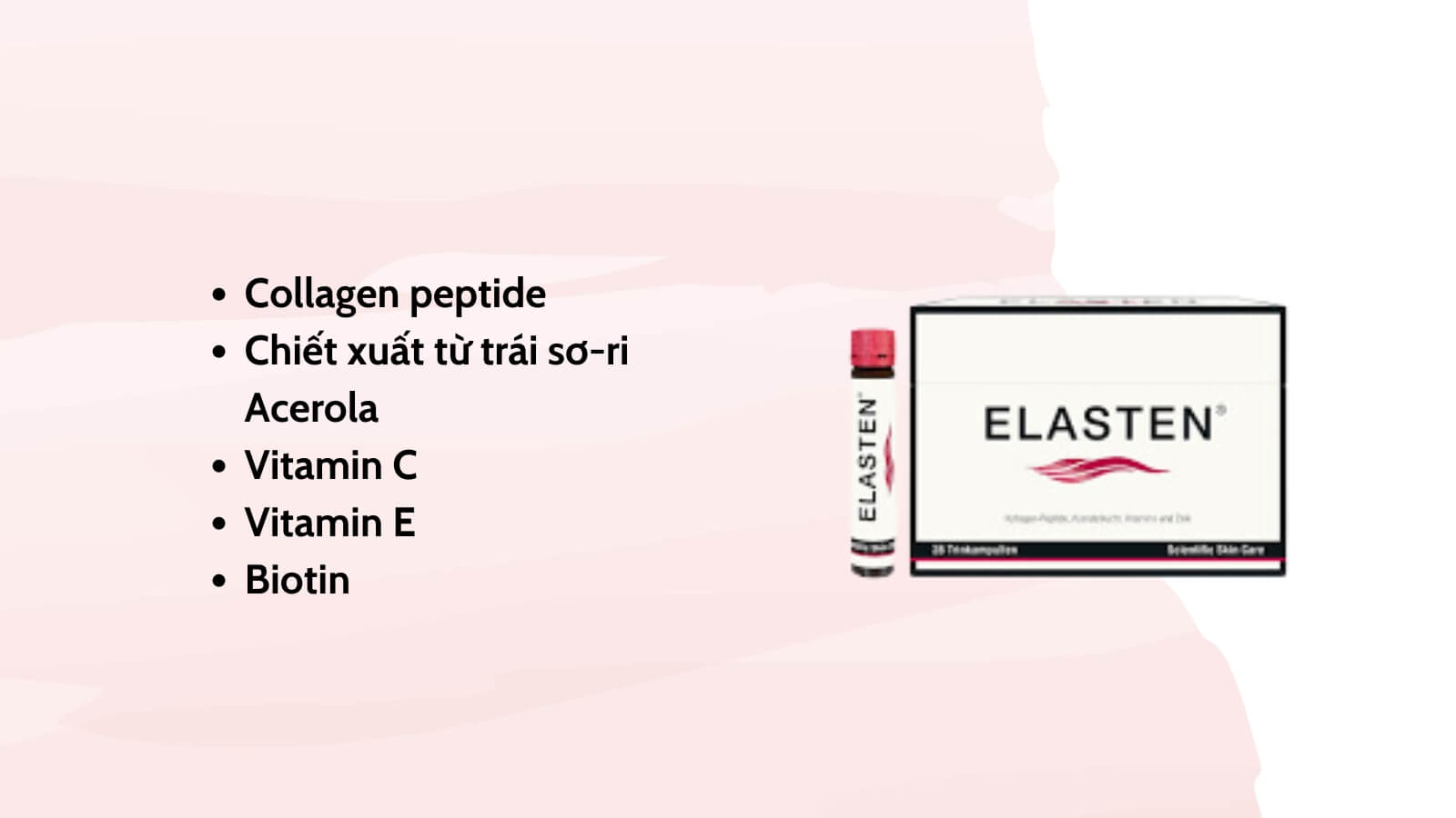 Sản phẩm chứa collagen peptide v&agrave; nhiều loại vitamin 