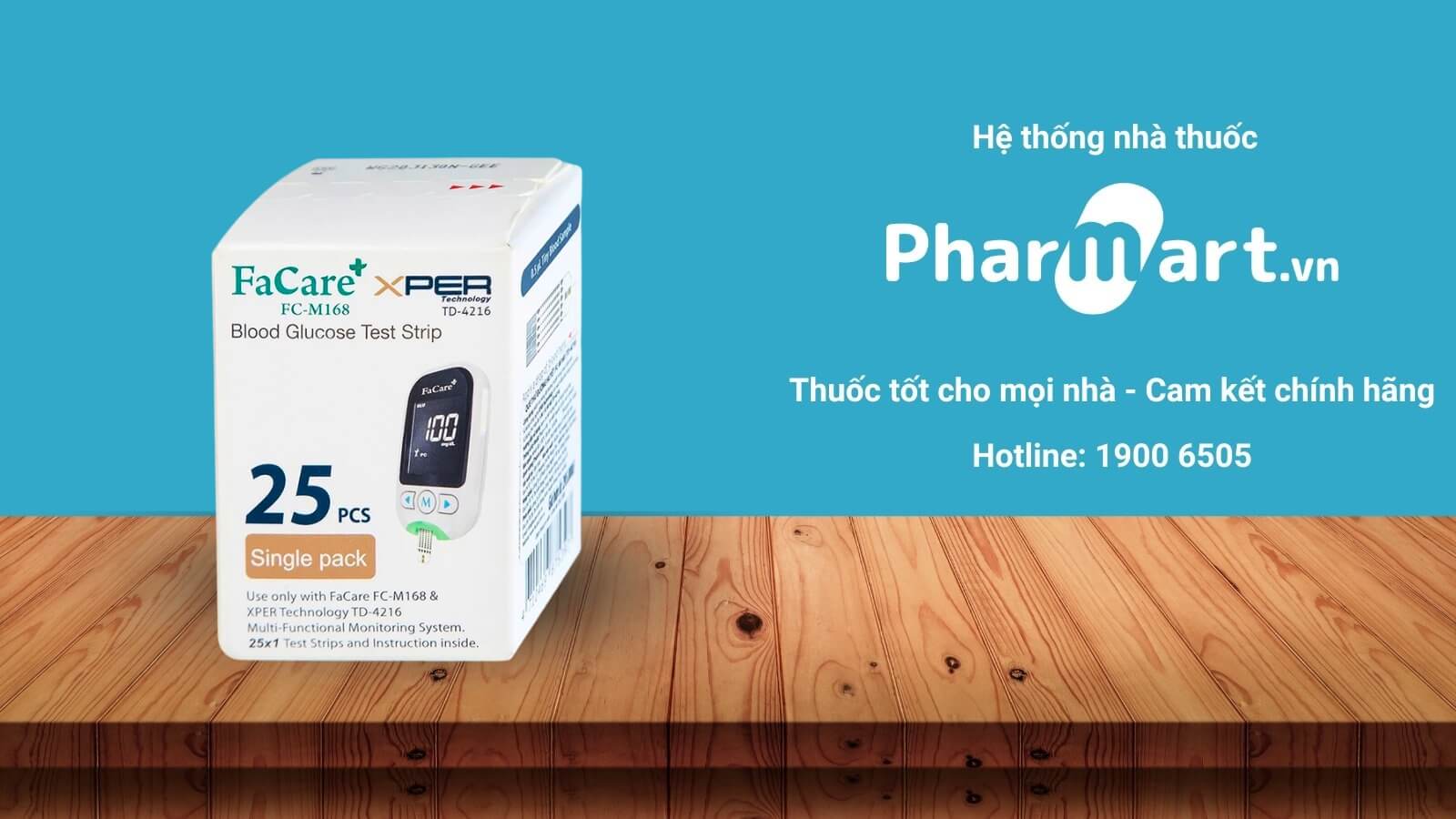 Que thử đường huyết FaCare FC M168 được ph&acirc;n phối ch&iacute;nh h&atilde;ng tại HZ888A