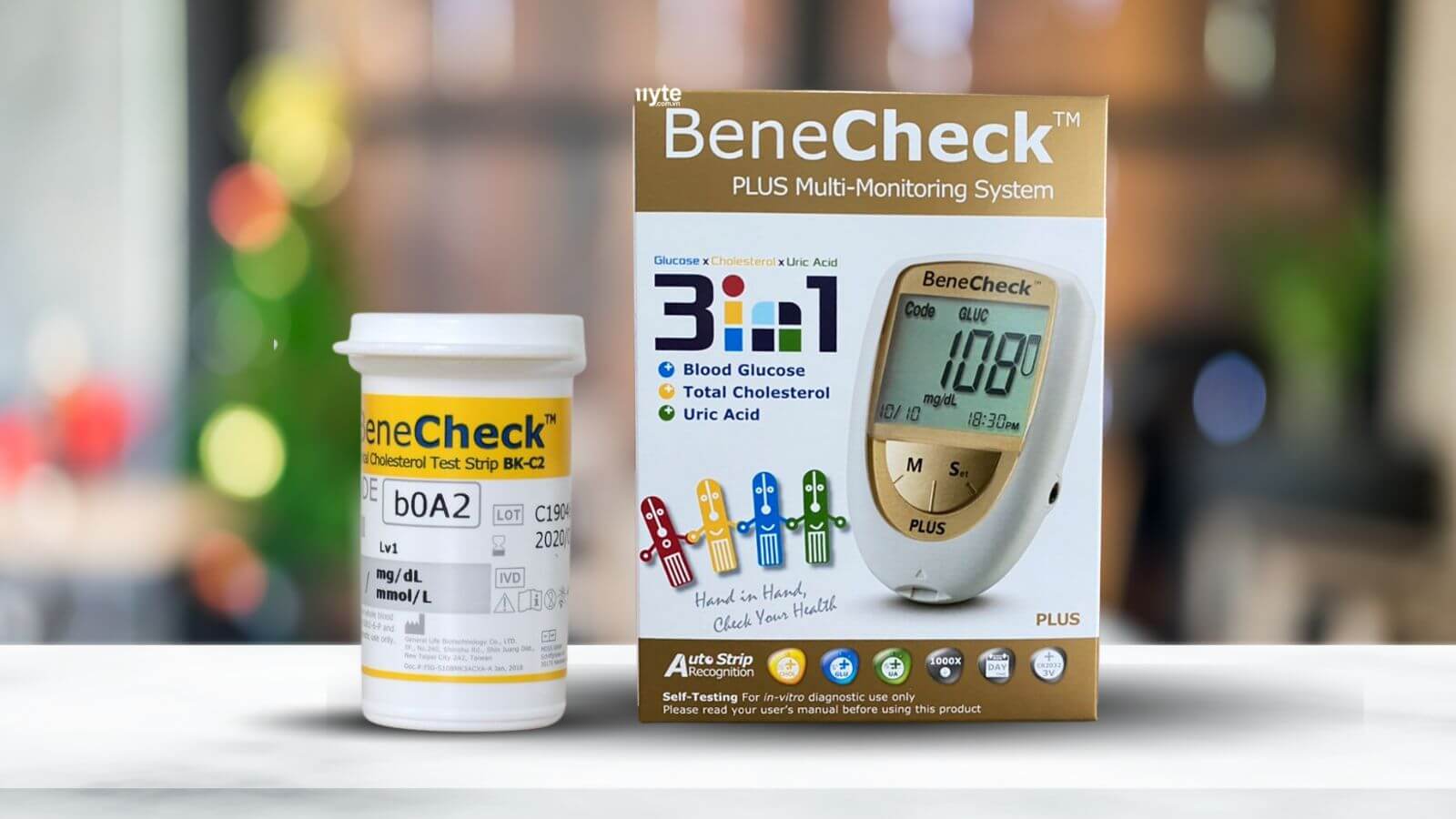 Que thử mỡ m&aacute;u Benecheck hộp 10 que