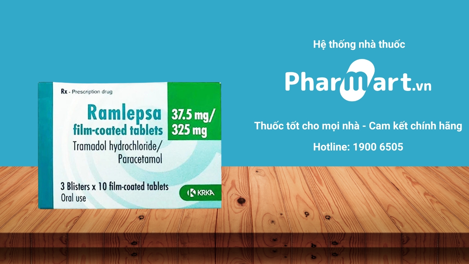 Mua ngay thuốc Ramlepsa 37.5mg/325mg ch&iacute;nh h&atilde;ng tại Hz888a.com