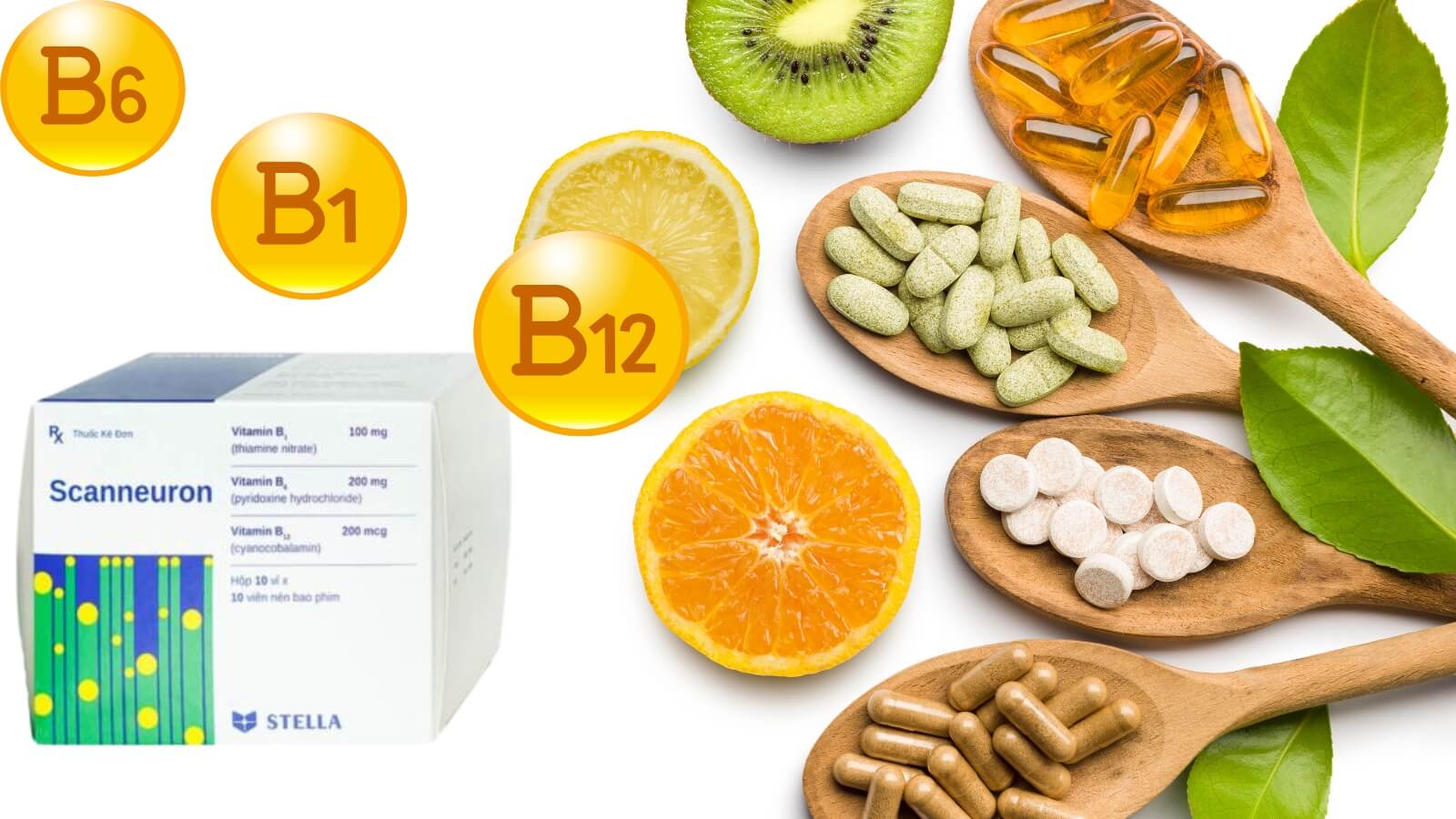Scanneuron - Vi&ecirc;n uống cung cấp Vitamin bổ trợ hệ thần kinh