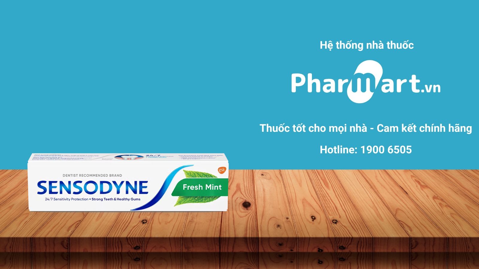Sensodyne Fresh mint đang được b&aacute;n ch&iacute;nh h&atilde;ng tại Nh&agrave; thuốc Hz888a.com