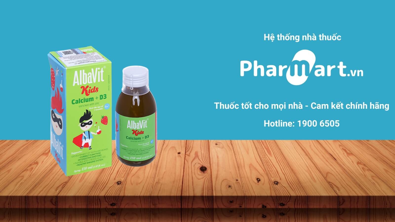 Mua Siro Albavit Kids Calcium + D3 ch&iacute;nh h&atilde;ng tại Hz888a.com