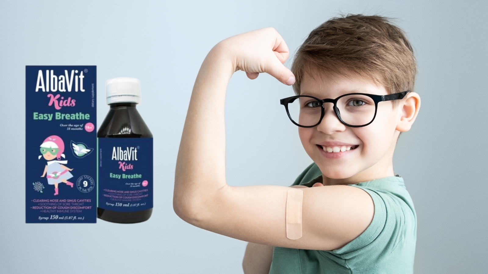 Albavit Kids Easy Breathe - Đề kh&aacute;ng khoẻ, mẹ y&ecirc;n t&acirc;m