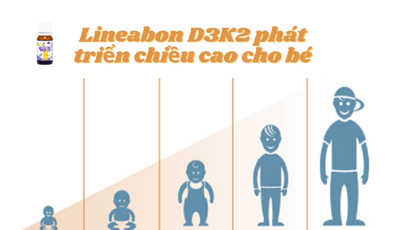 Lineabon K2 D3 ph&aacute;t triển chiều cao cho b&eacute;
