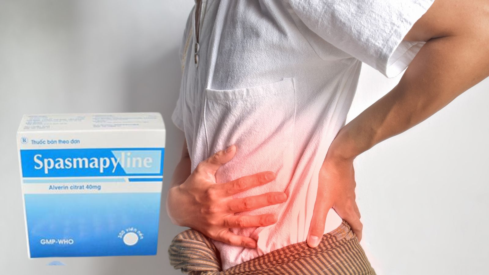 Alverin 40mg th&agrave;nh phần ch&iacute;nh của Spasmapyline