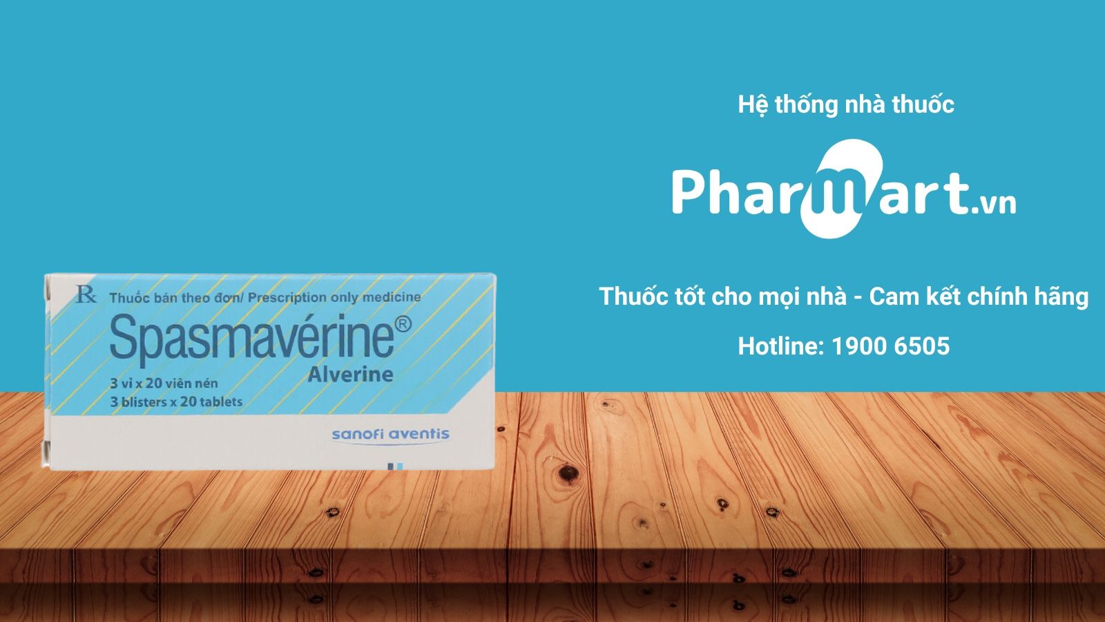 Mua ngay Spasmavérine tại Hz888a.com