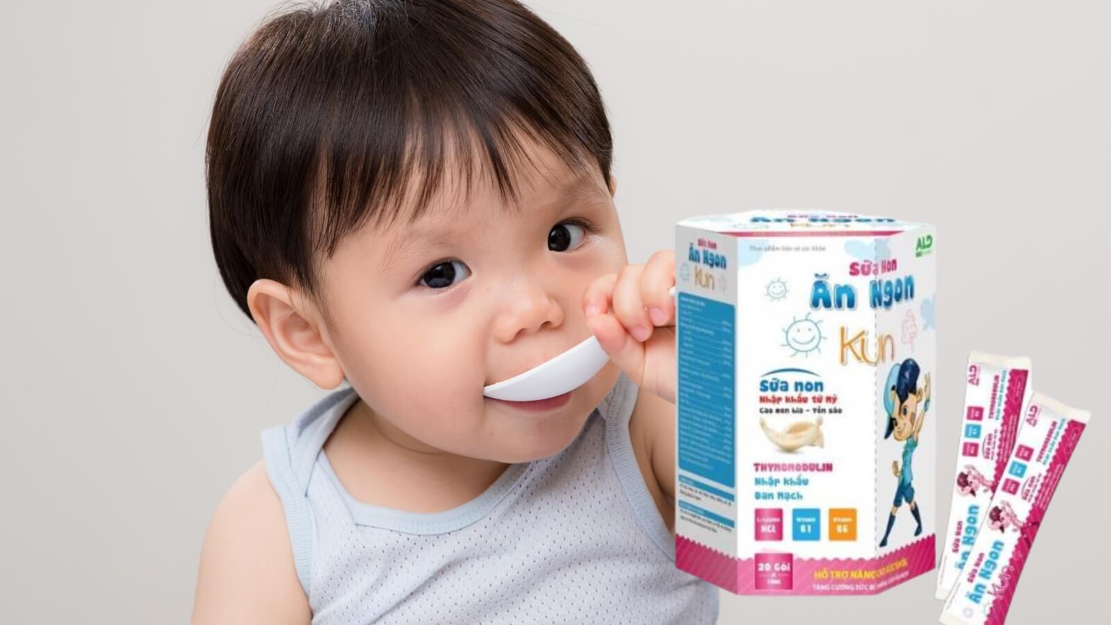 Sữa non ăn ngon Kun g&oacute;i 10ml hỗ trợ hệ thống ti&ecirc;u ho&aacute; cho trẻ