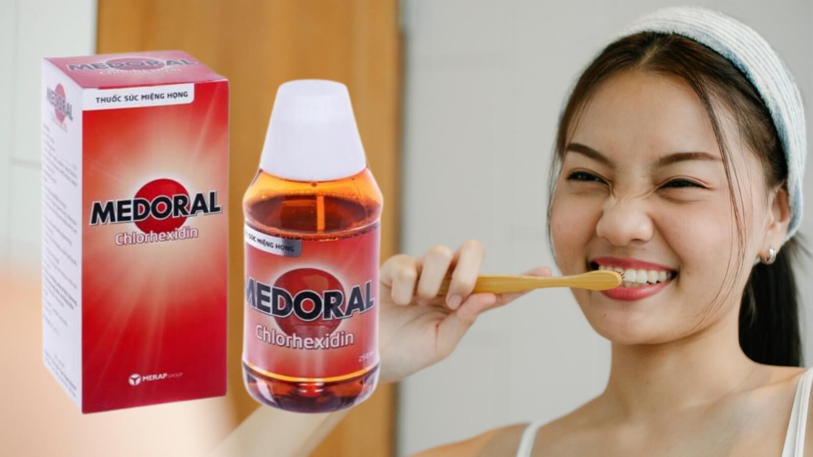 S&uacute;c miệng Medoral Chlorheixdin - Giảm t&igrave;nh trạng vi&ecirc;m nhiễm, giữ khoang miệng lu&ocirc;n thơm tho sạch sẽ