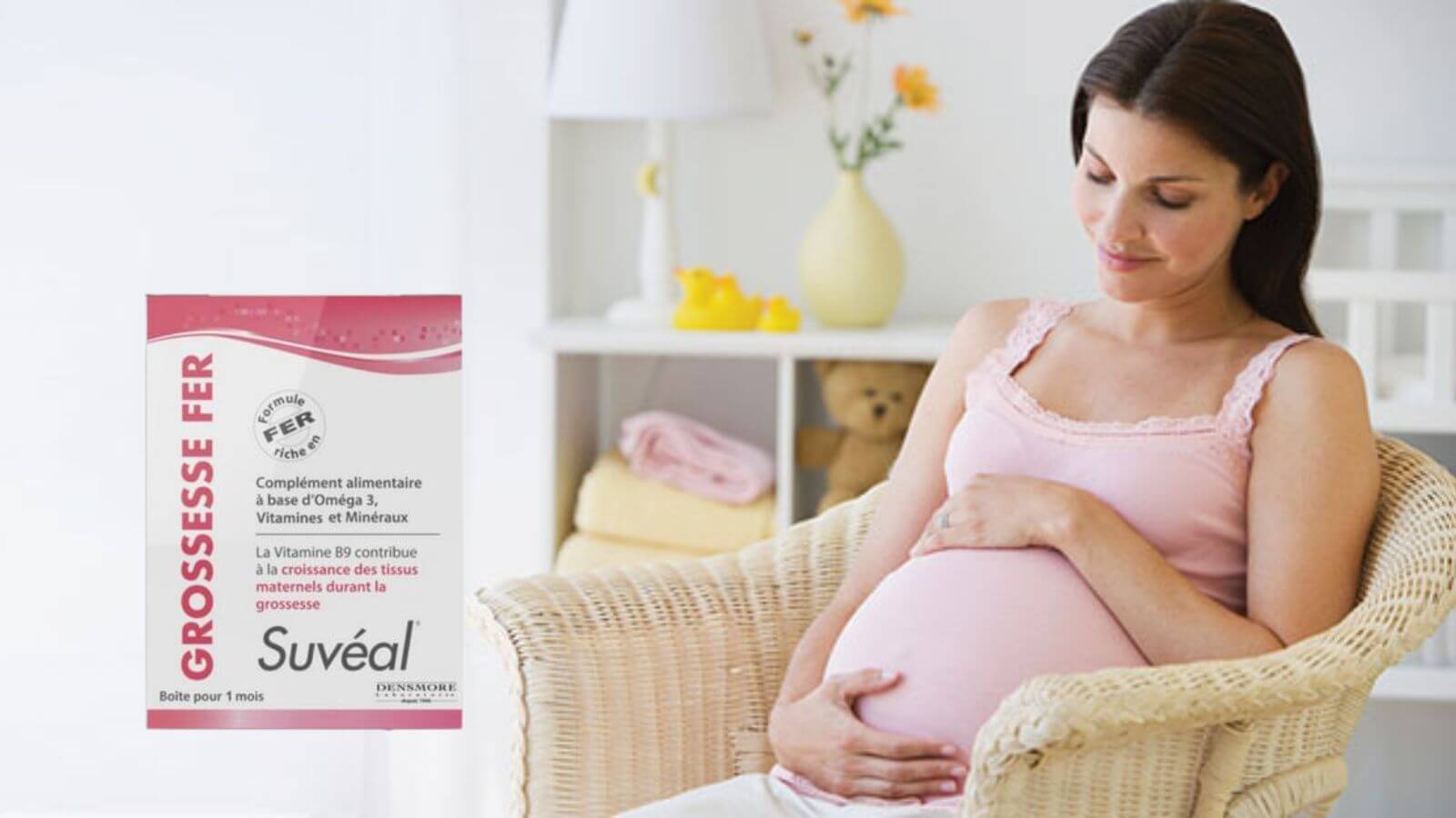Suveal Grossesse Fer - Bổ sung 18 loại vitamin v&agrave; kho&aacute;ng chất cho b&agrave; bầu