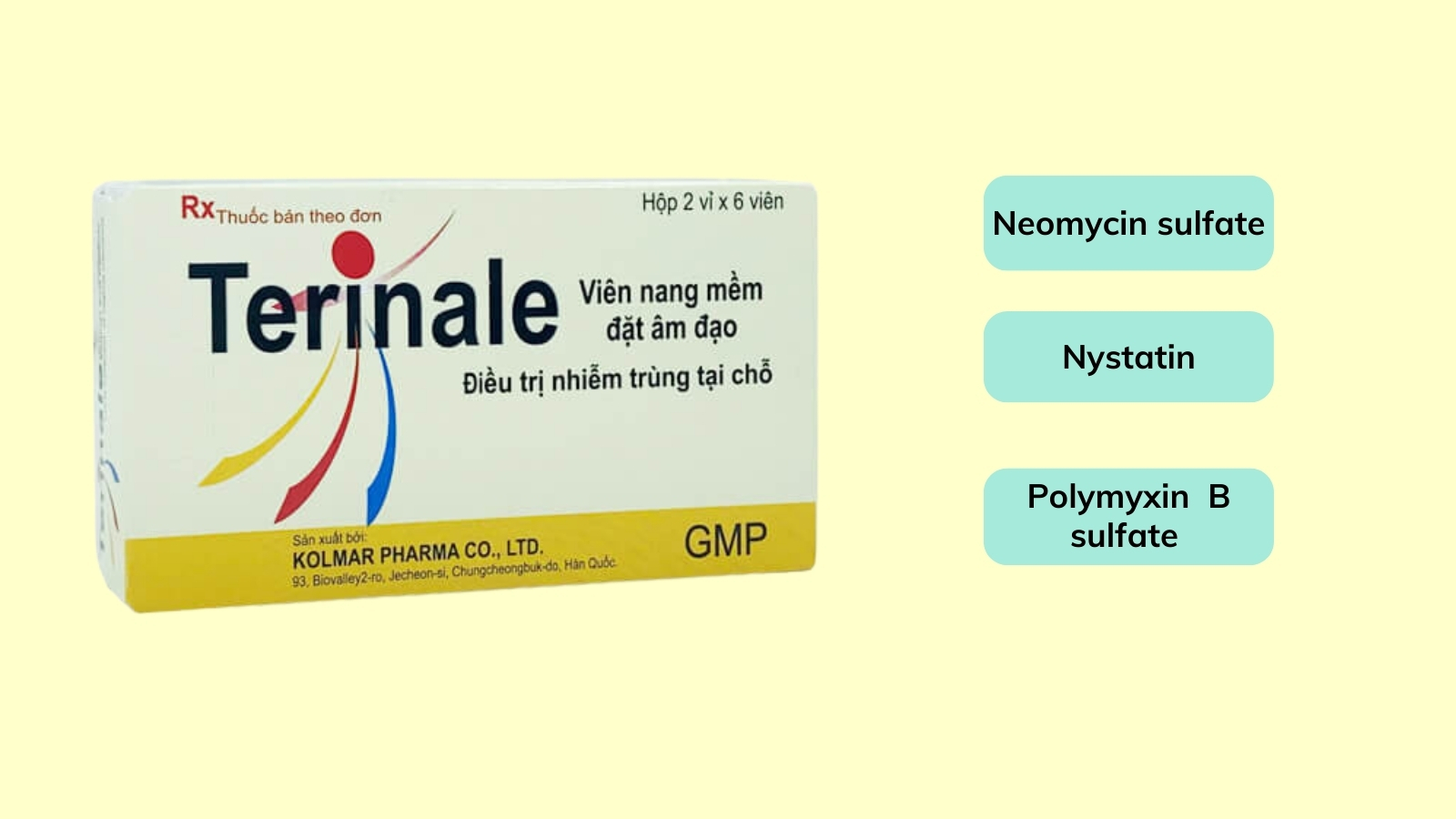 Th&agrave;nh phần ch&iacute;nh của Terinale