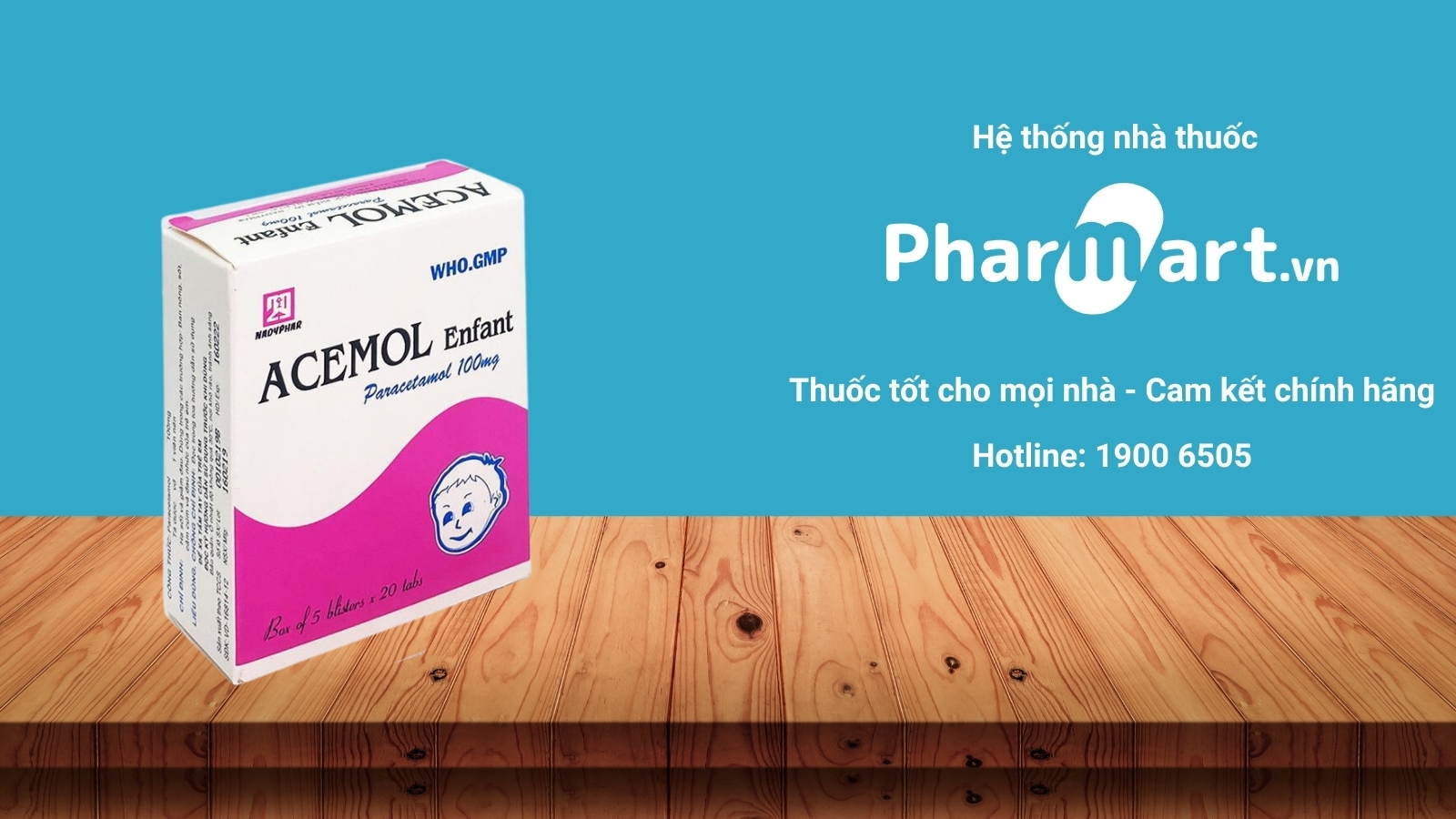Mua ngay thuốc  Acemol Enfant 100mg ch&iacute;nh h&atilde;ng tại Hz888a.com