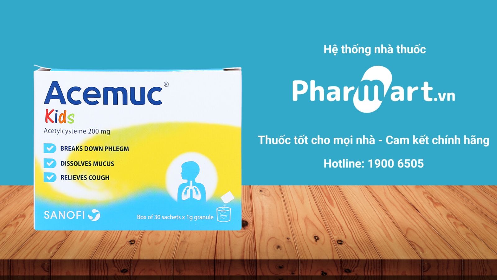 Mua ngay Acemuc kid 200mg tại Hz888a.com
