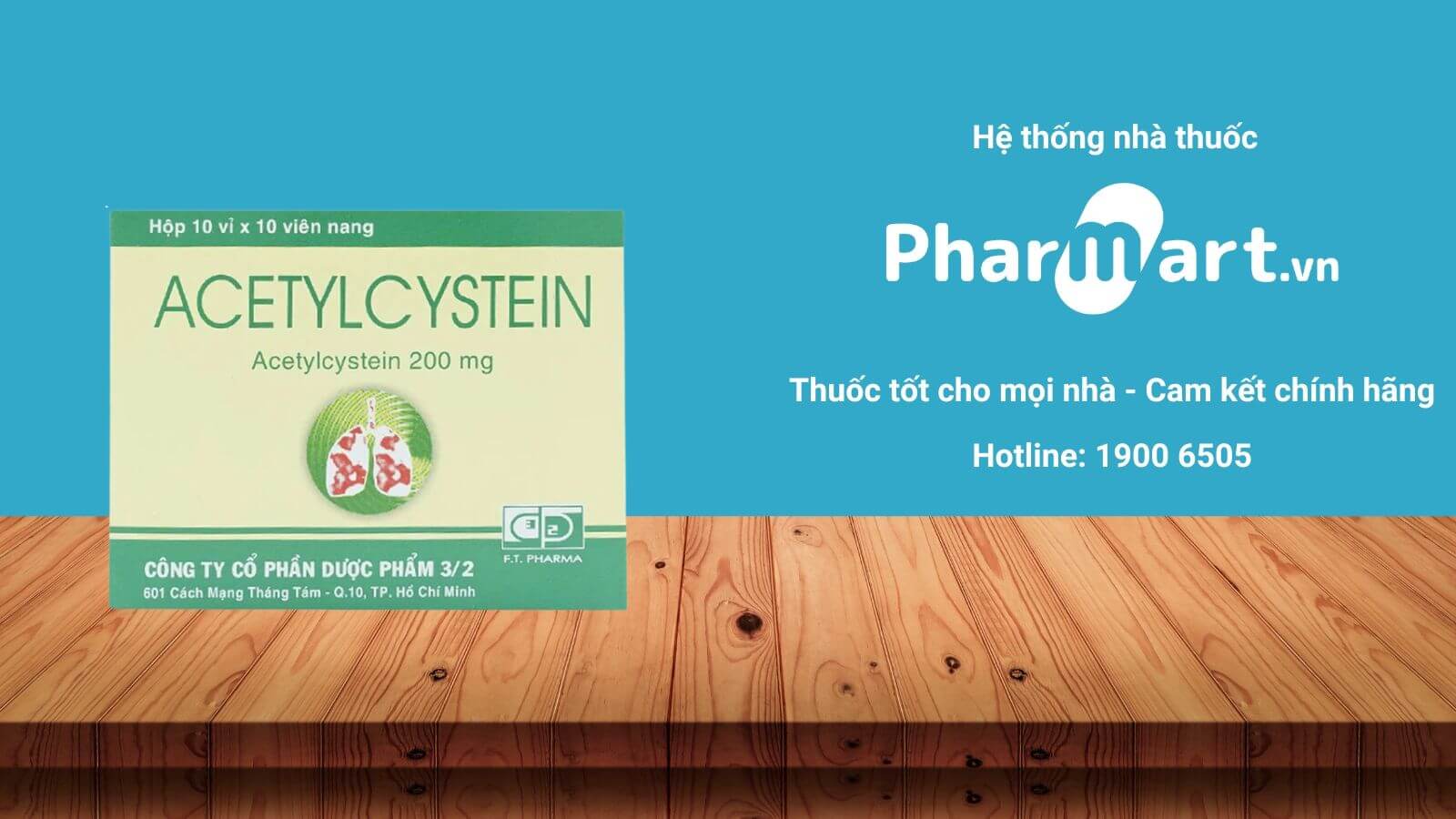 Mua ngay Acetylcystein 200mg ft pharma tại Hz888a.com