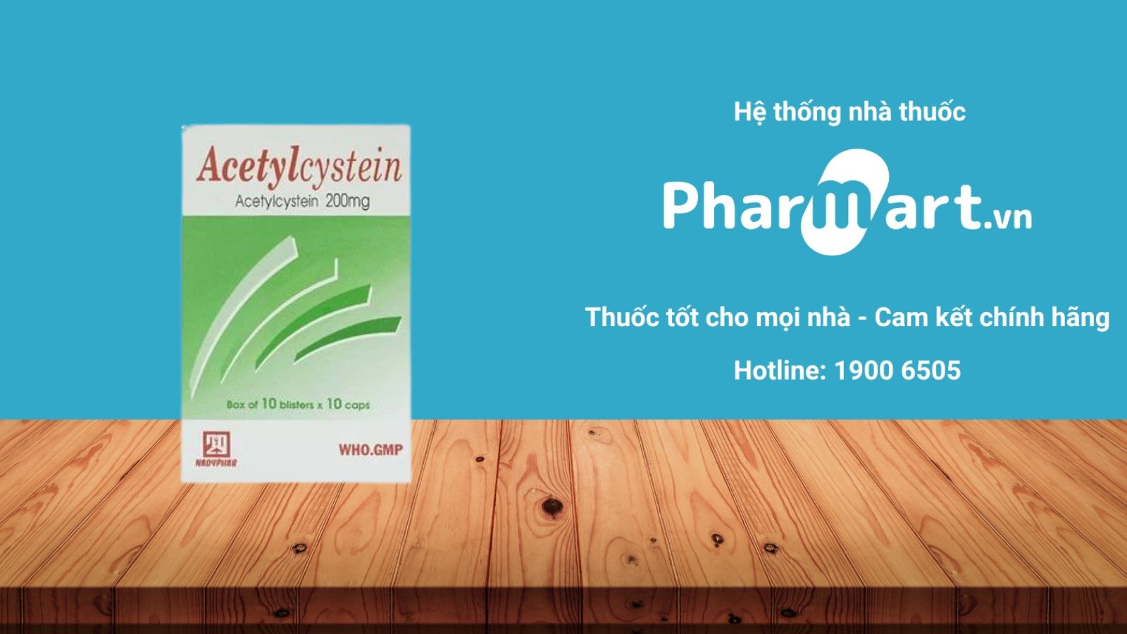 Mua ngay Thuốc Acetylcystein 200mg Nadyphar chính hãng tại Hz888a.com